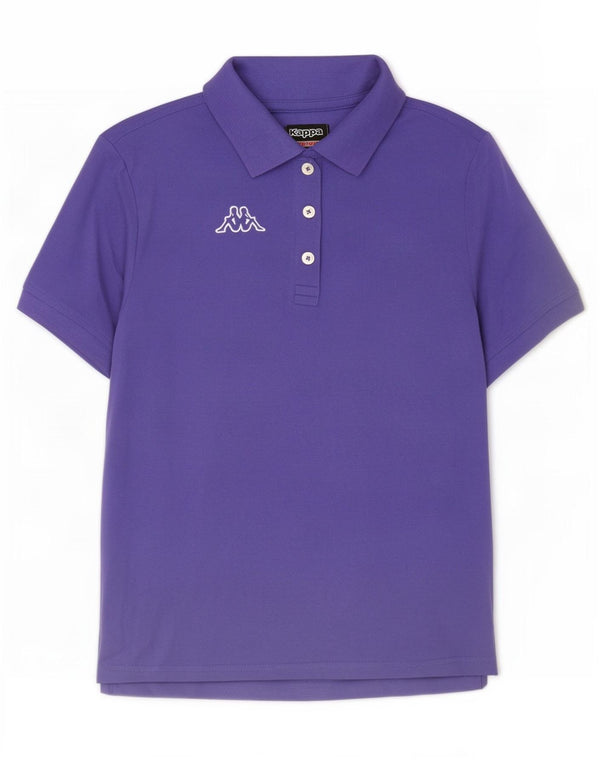 Kappa Polo Femme UK 12 Coton Violet Moyen