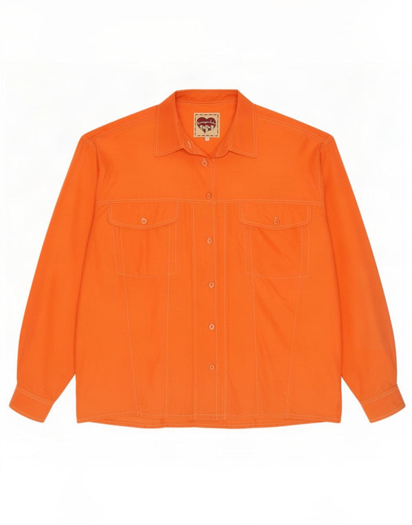 Kennington Womens Shirt UK 16 Large Orange