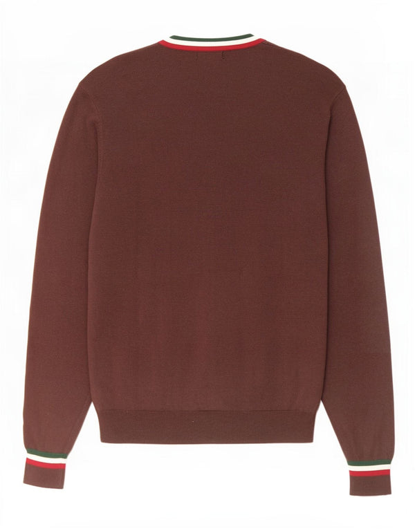 Мужской кардиган J. Crew, большой коричневый хлопковый свитер с цветными блоками