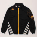 ADIDAS Boys Graphic Tracksuit Top Jacket 5-6 Years Black Polyester Vintage Adidas and Second-Hand Adidas from Messina Hembry 