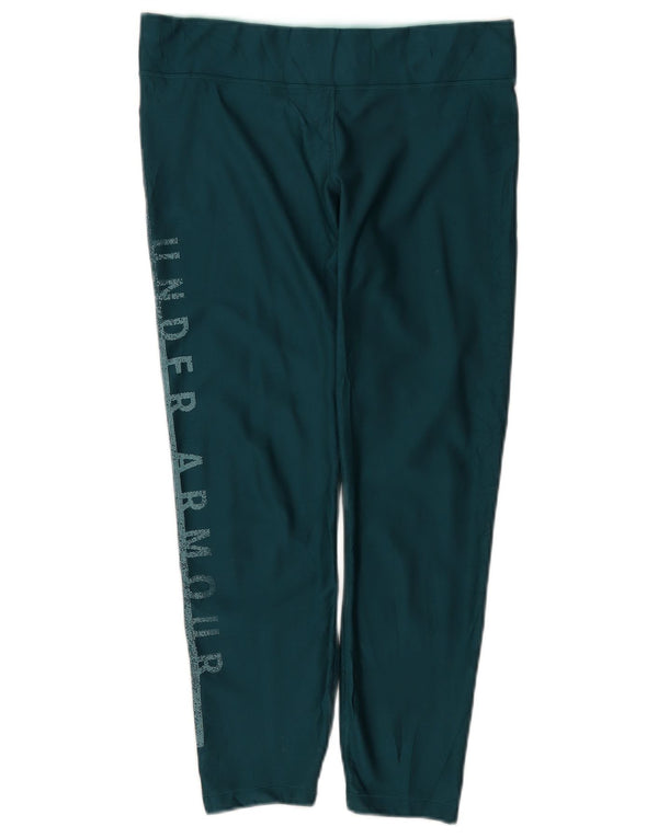 Under Armour Legging Capri de Compression pour Femme UK 14 Large Vert