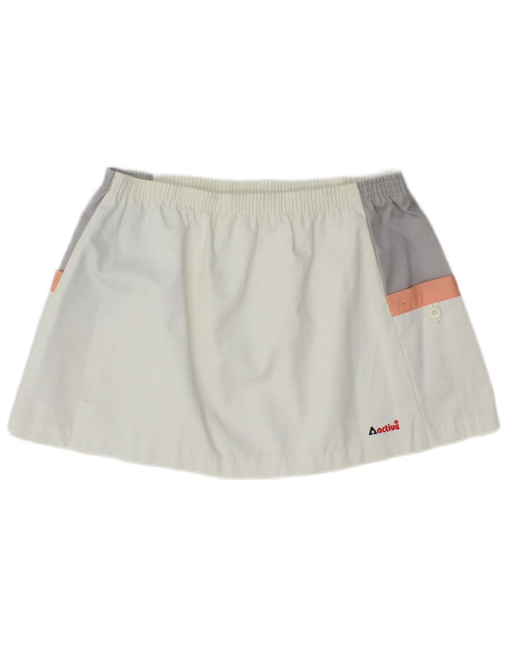 Mini gonna da tennis da donna Active EU 44 XL W32 Poliestere color block bianco