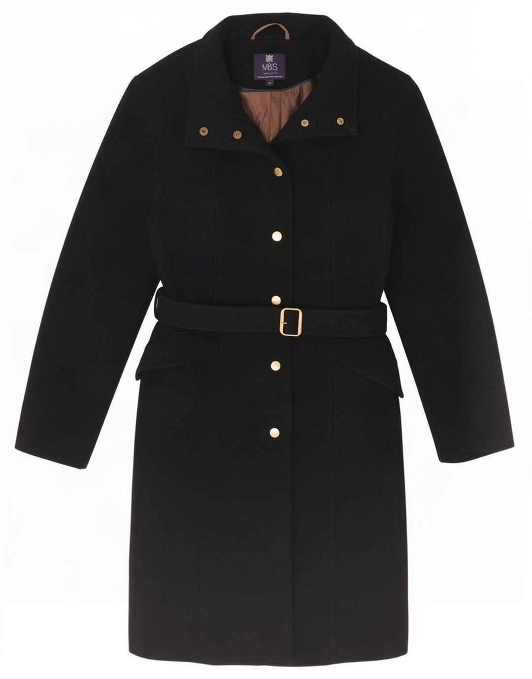 Marks & Spencer Γυναικείο Πανωφόρι UK 14 Medium Black Wool