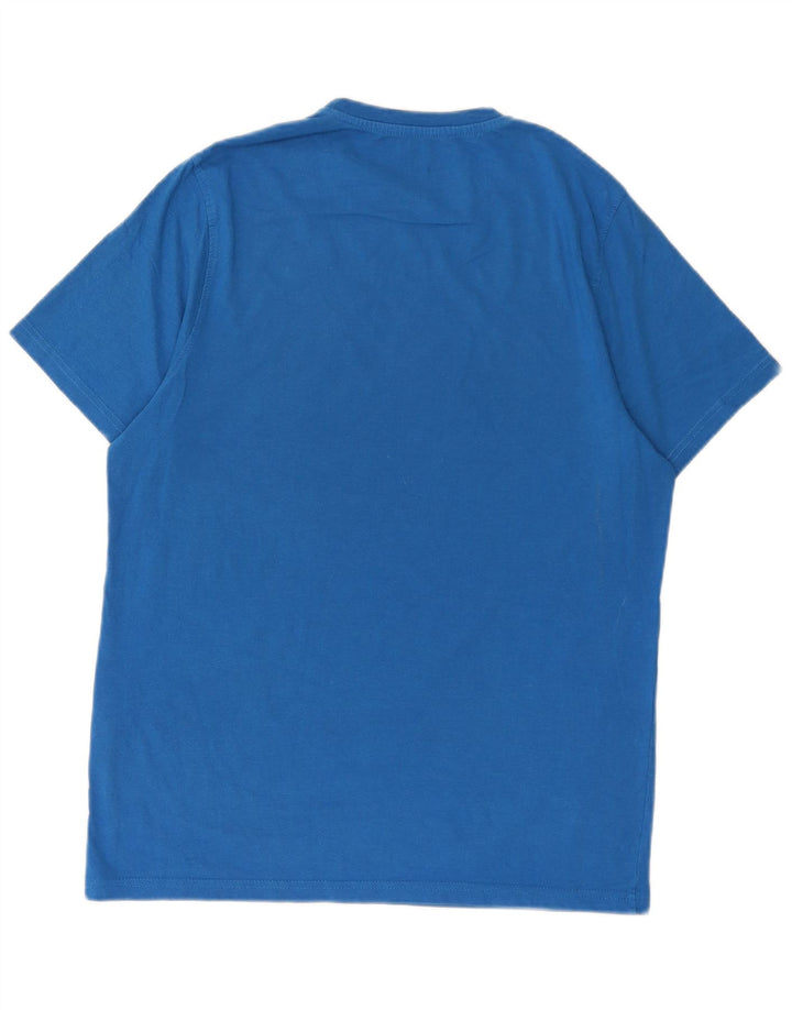 Mountain Warehouse T-Shirt Regular Graphic Homme Bleu Moyen Coton