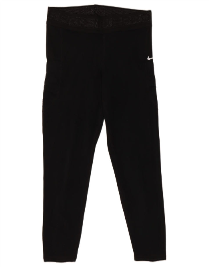 Legging court Nike pour femme UK 12 Polyester noir moyen