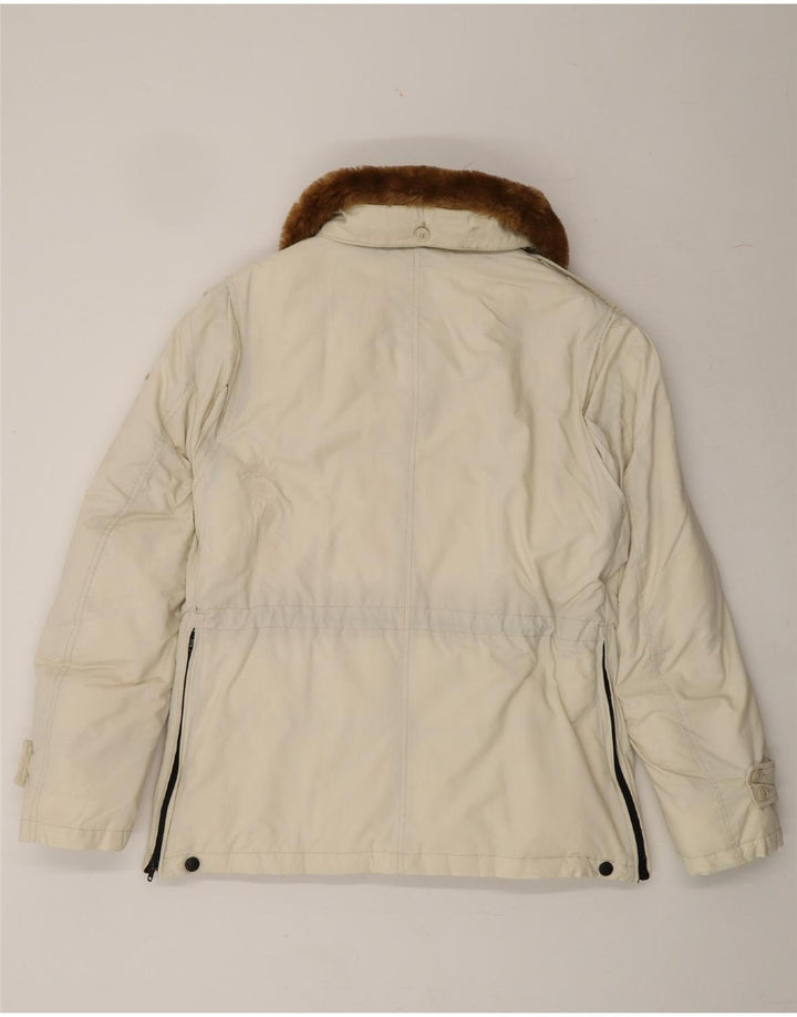 BLAUER Womens Padded Jacket UK 16 Large White Nylon Vintage Blauer and Second-Hand Blauer from Messina Hembry 