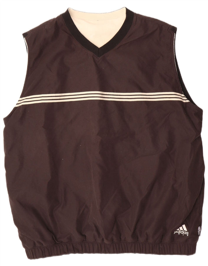 ADIDAS Mens Climashell Sleeveless Pullover Tracksuit Top UK 48/50 XL Black