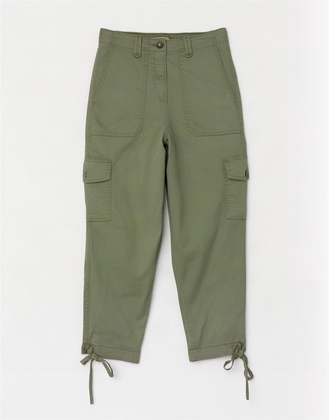 Pantaloni cargo corti Marks & Spencer da donna medi W26 L23 Lyocell verde