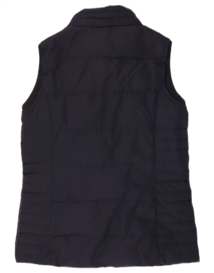 Crew Clothing Womens Oversized Padded Gilet UK 10 Small Navy Blue Polyester