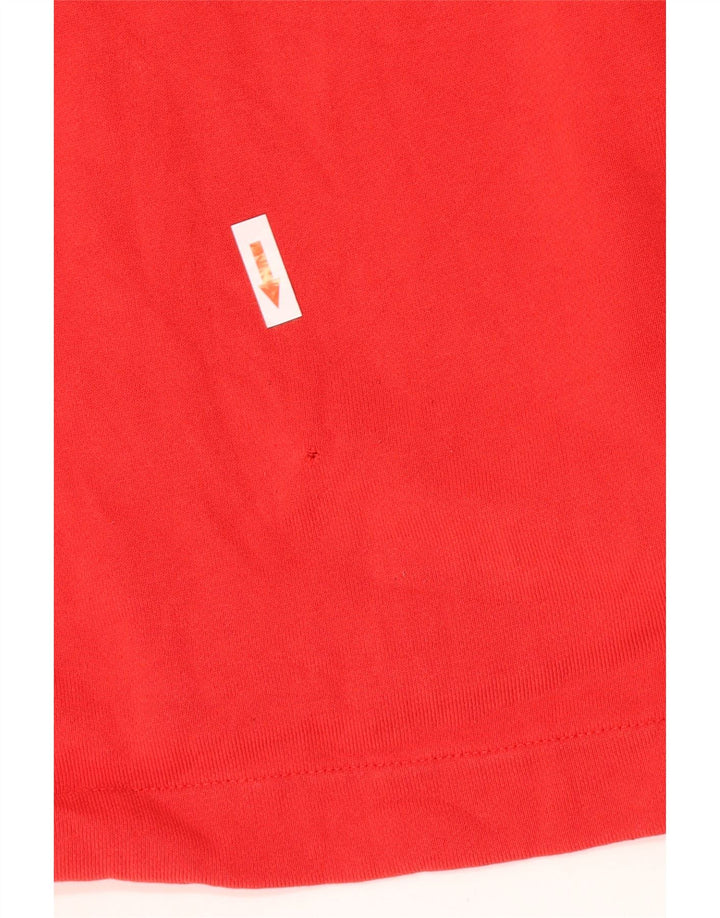 NIKE Mens Zip Hoodie Sweater XL Red Cotton