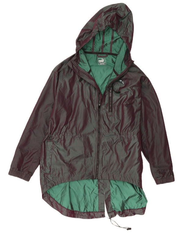 Jaqueta de chuva feminina com capuz grande Puma UK 14 grande roxo poliamida