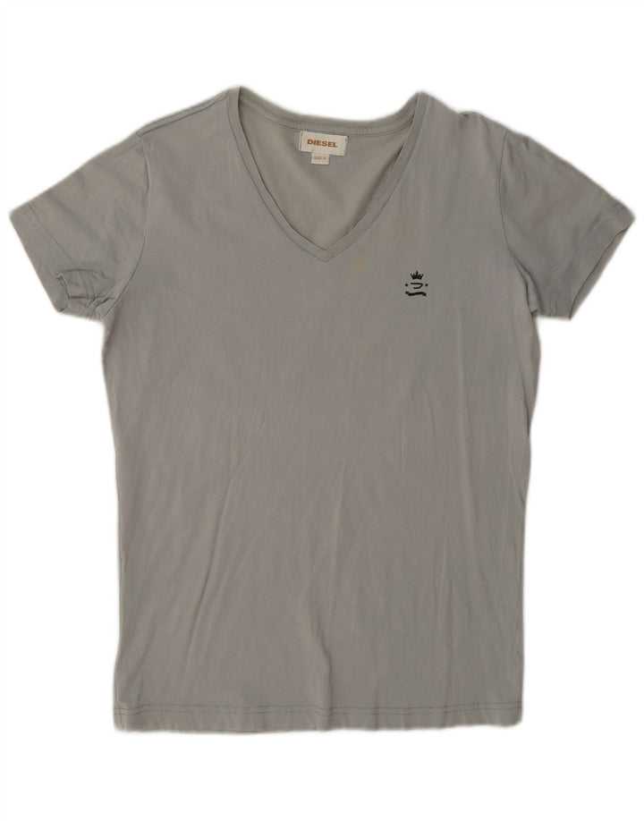 Diesel Hombre Camiseta Top Small Gris Algodón