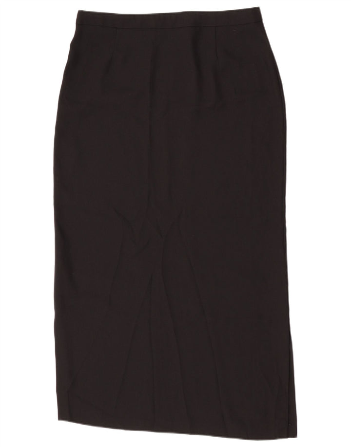 Falda Midi Vintage Mujer W30 Mediana Negra