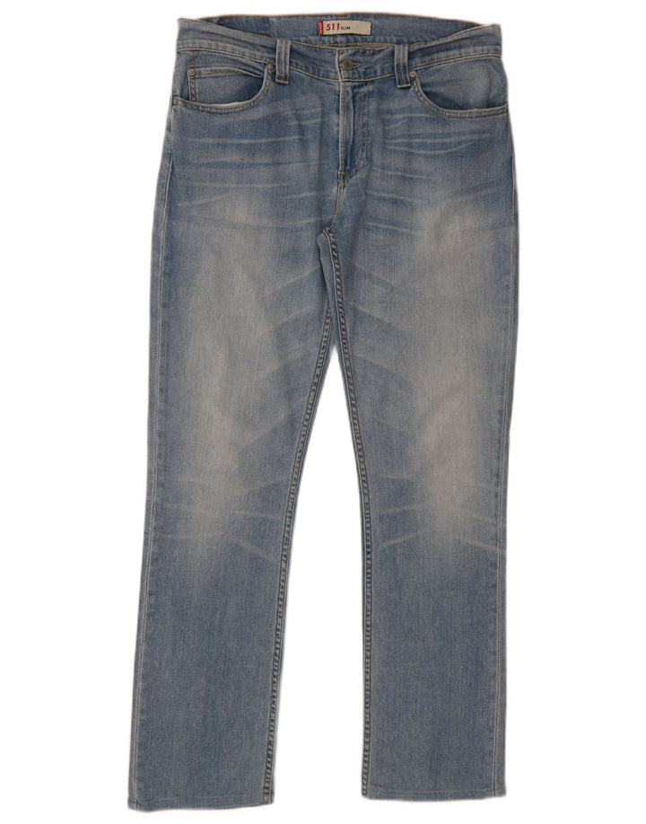 Levi's Herren 511 Slim Jeans W36 L32 Blaue Baumwolle