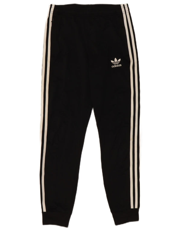 Adidas Boys Tracksuit Trousers Joggers 11-12 Years  Black Polyester