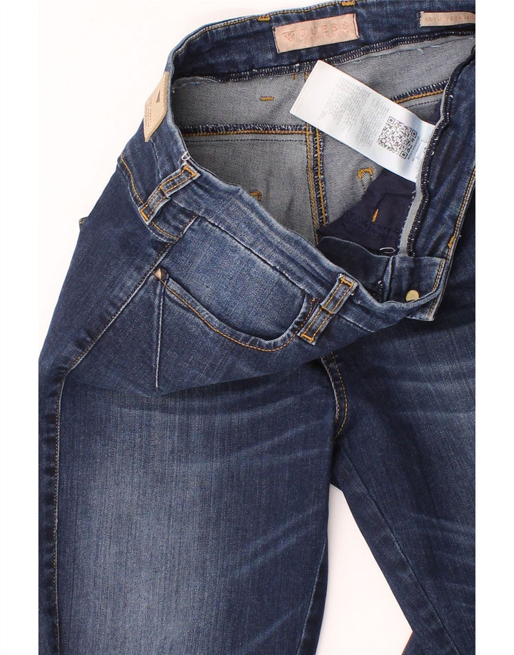 GUESS Womens Slim Straight Jeans W27 L28 Blue Cotton Vintage Guess and Second-Hand Guess from Messina Hembry 