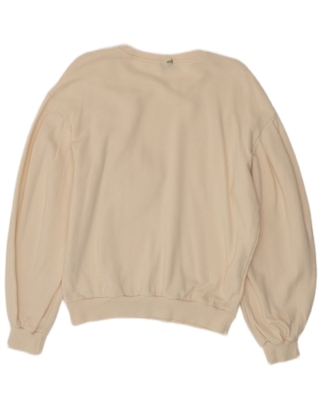 Liu Jo Womens Sweatshirt Jumper UK 14 Medium Off White Floral