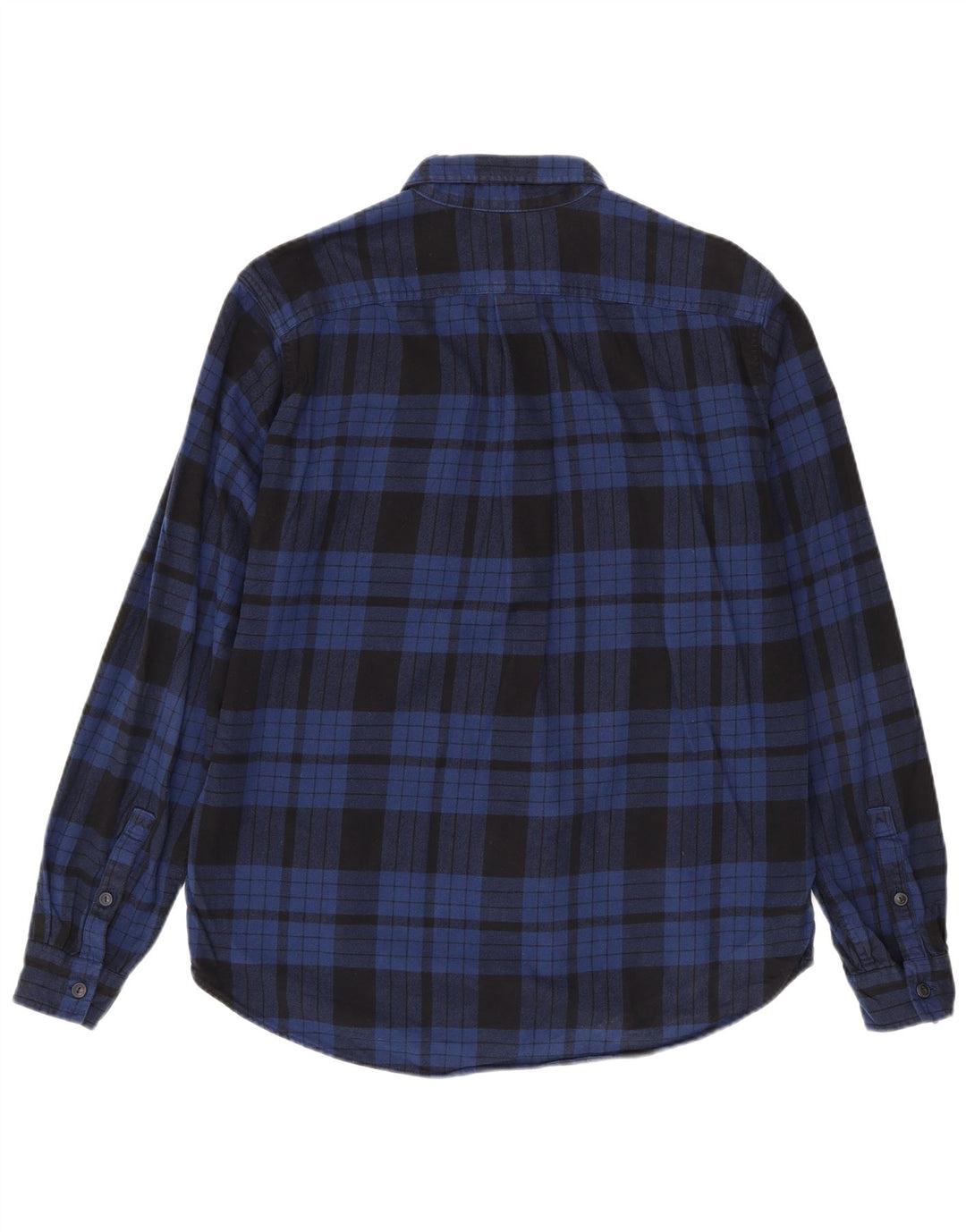 Eddie Bauer Chemise haute en flanelle pour homme, coupe décontractée, grands carreaux bleu marine