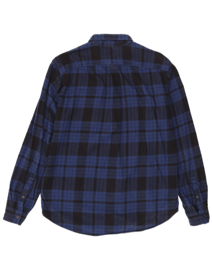 Eddie Bauer Chemise haute en flanelle pour homme, coupe décontractée, grands carreaux bleu marine