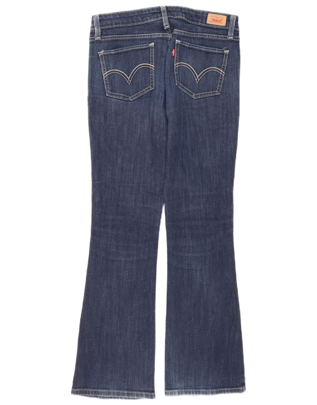 Levi's Donna 518 Jeans Bootcut Super Low US 7 Medio W30 L30 Blu Navy