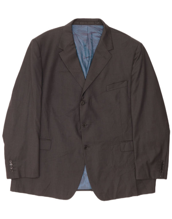 Marks & Spencer Chaqueta tipo blazer de 3 botones para hombre UK 52 3XL Lana gris