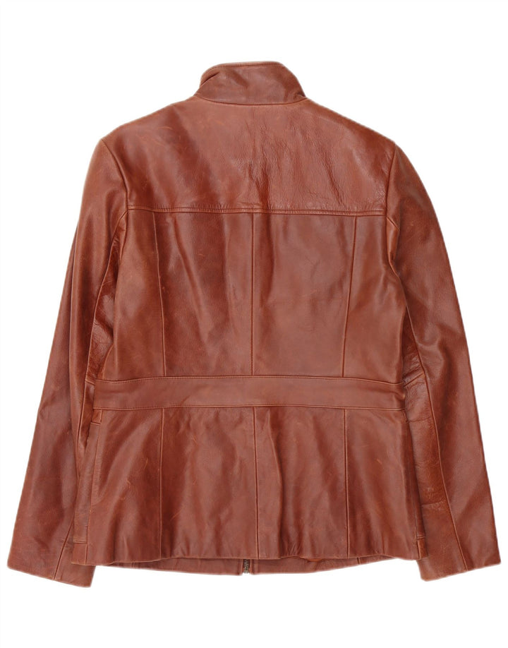 Principper Dame Læderjakke UK 14 Medium Brun