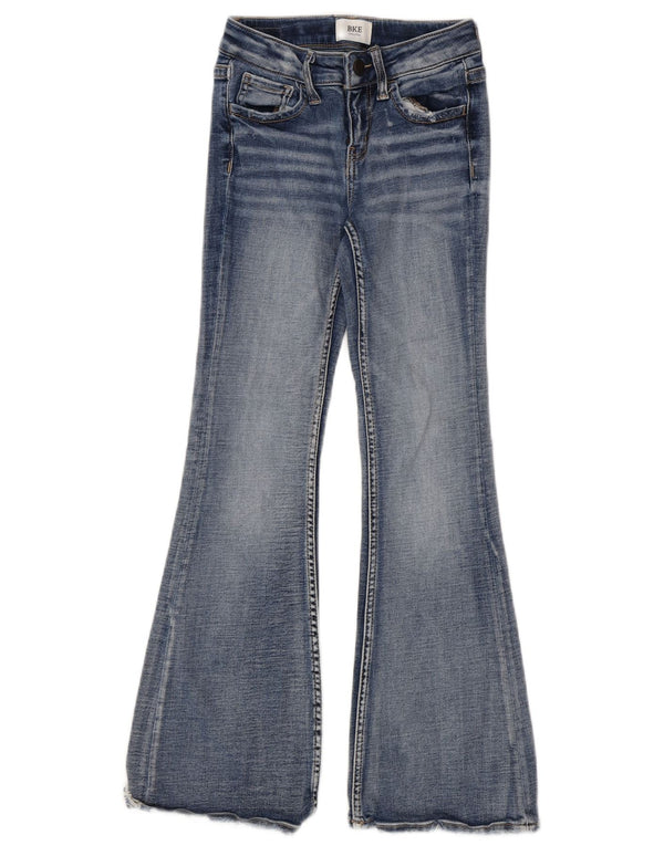 BKE Schlagjeans für Mädchen, 9–10 Jahre, W24, L27, blaue Baumwolle