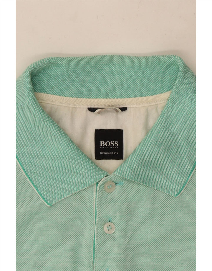 HUGO BOSS Herren Poloshirt mit normaler Passform, Mitteltürkis