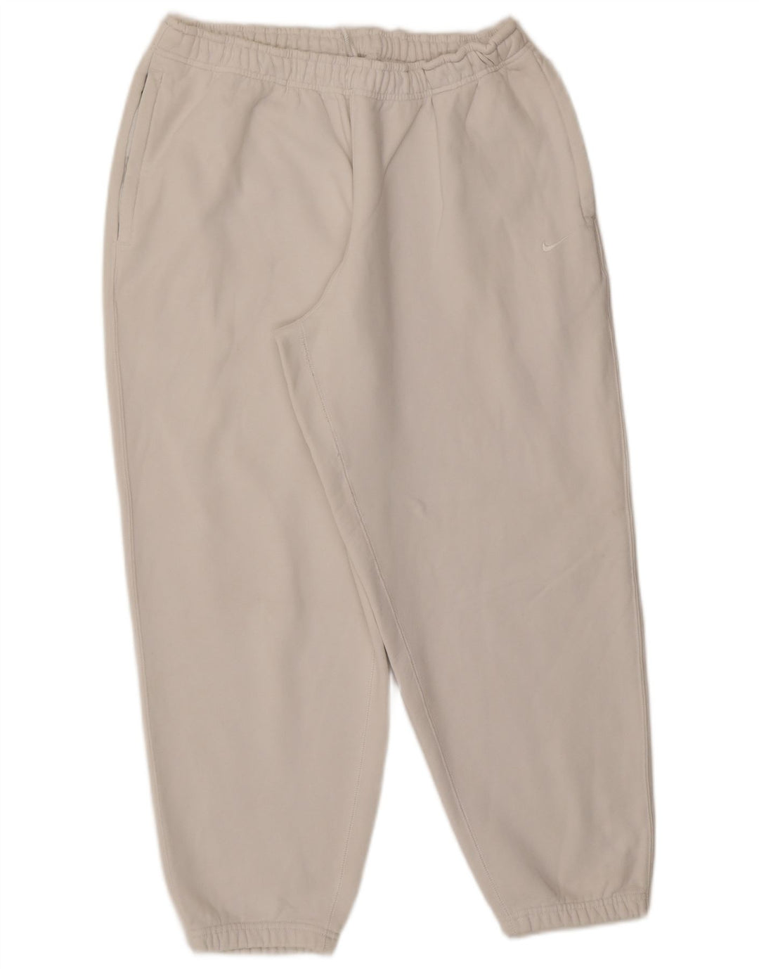 Nike Mens Tracksuit Trousers Joggers Large White Cotton
