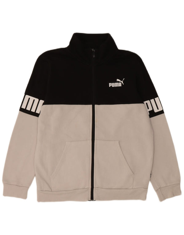 Puma Herre grafisk træningsdragt Topjakke Medium Sort Colourblock Bomuld