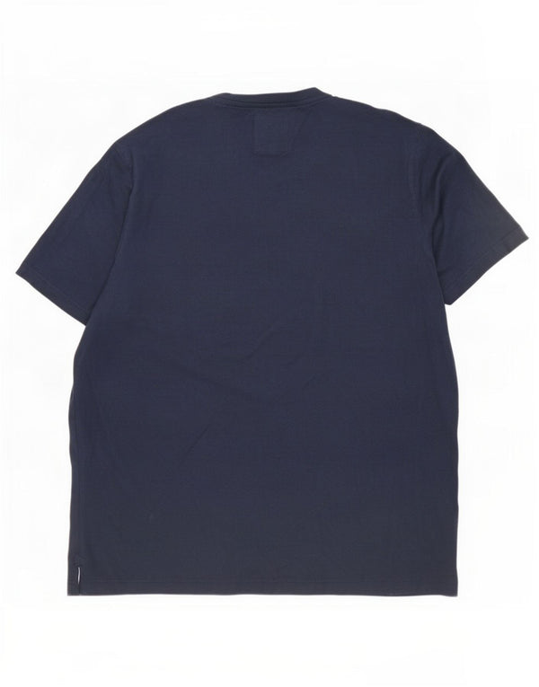 Crew Clothing T-shirt da uomo Top 2XL in cotone blu navy