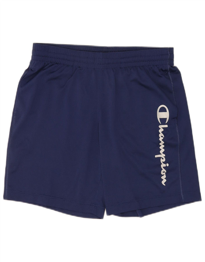 Pantaloncini sportivi grafici da uomo Champion medio poliestere blu navy