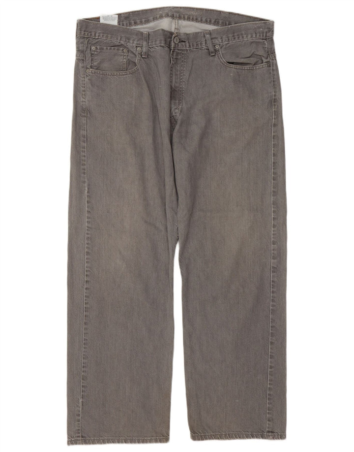 Levi's Mens 569 Loose Jeans W38 L29 Grey Cotton