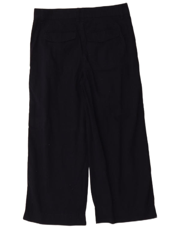 Marks & Spencer Womens Casual Trousers UK 16 Large W36 L28 Navy Blue