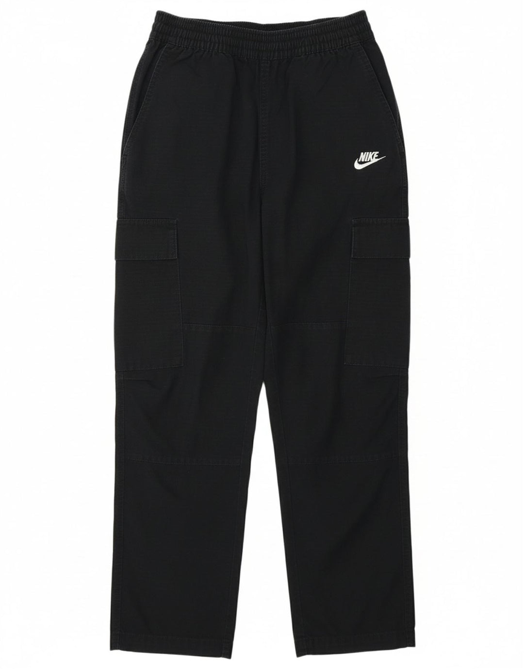 Calça cargo feminina NIKE reta UK 4 XS preta algodão