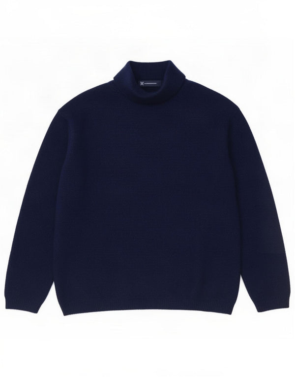 Crew Clothing Damski sweter z golfem UK 10 Small Navy Blue