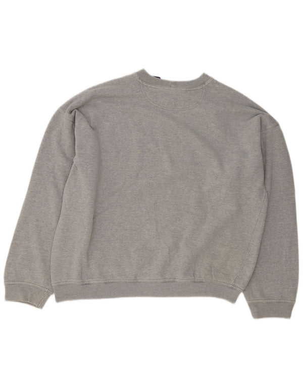 Gap Felpa da uomo vestibilità ampia maglione cotone chiazzato grigio medio
