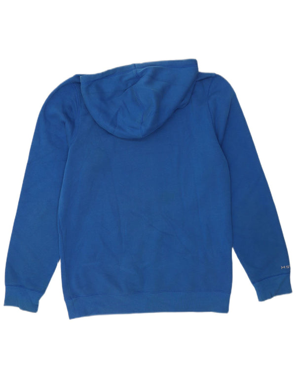 Under Armour Mens Graphic Hoodie Jumper Small Blue Cotton