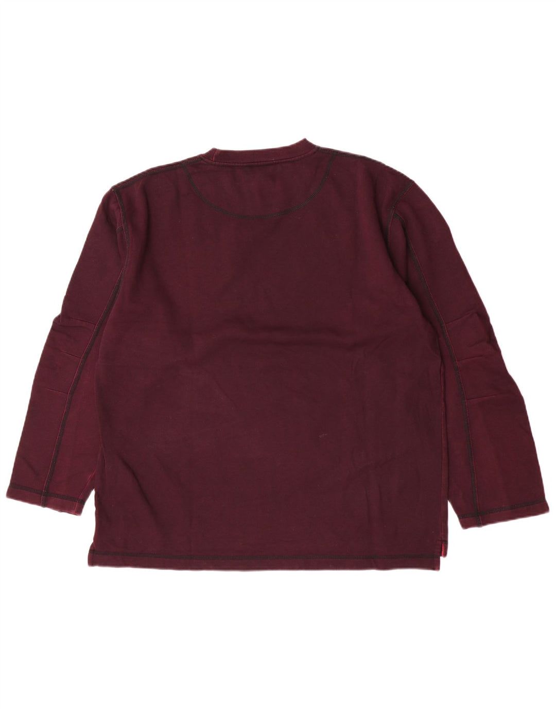 AUSTRALIAN L'ALPINA Mens Top Long Sleeve Medium Maroon Cotton