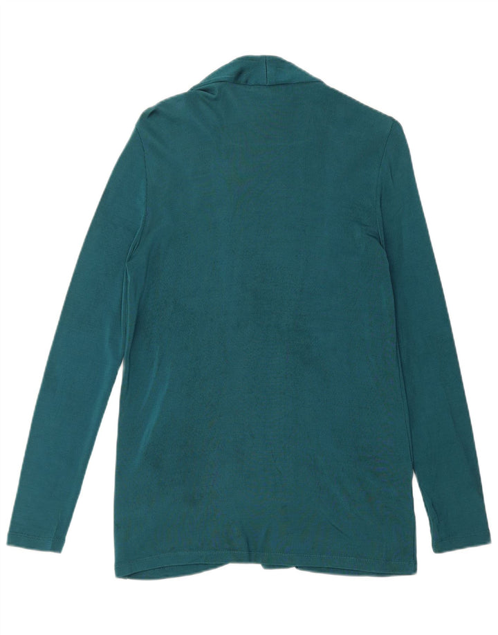 Massimo Dutti Pull Cardigan Ouvert pour Femme UK 14 Bleu Moyen