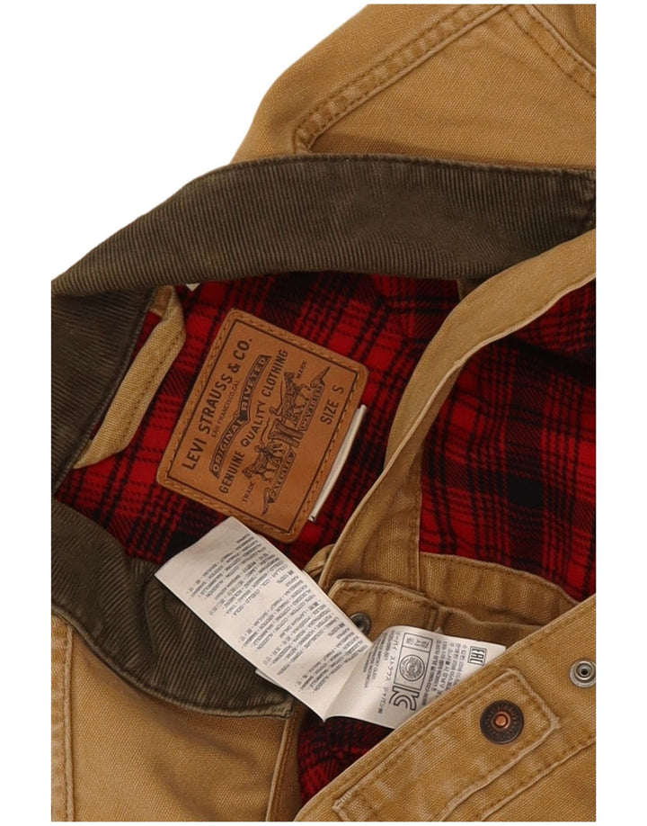 Levi's Bomberjakke til mænd UK 36 Small Beige Colourblock Bomuld
