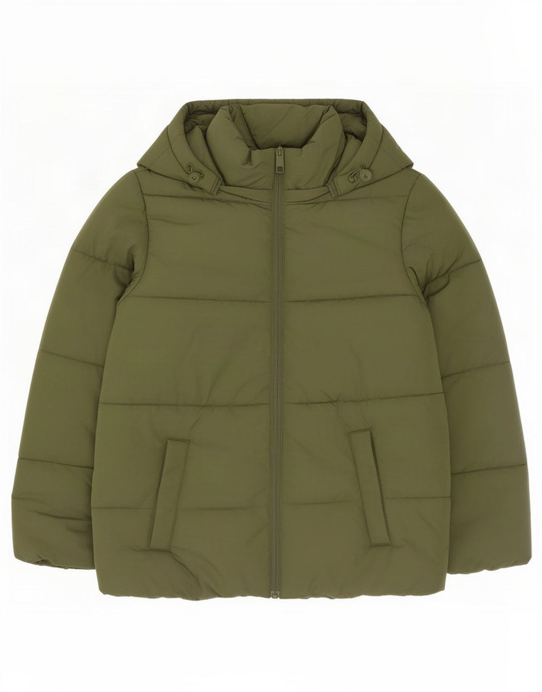 Giacca imbottita oversize con cappuccio da donna Marks & Spencer UK 10 piccola verde