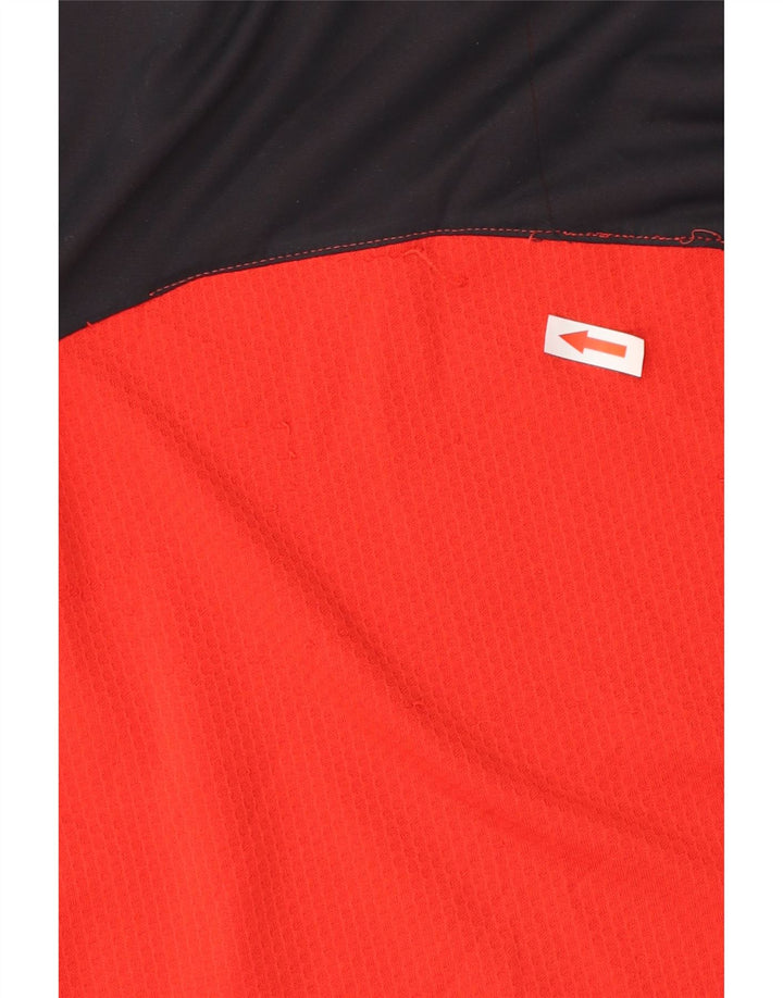 T-shirt grafica da uomo Puma Top Small rosso color block