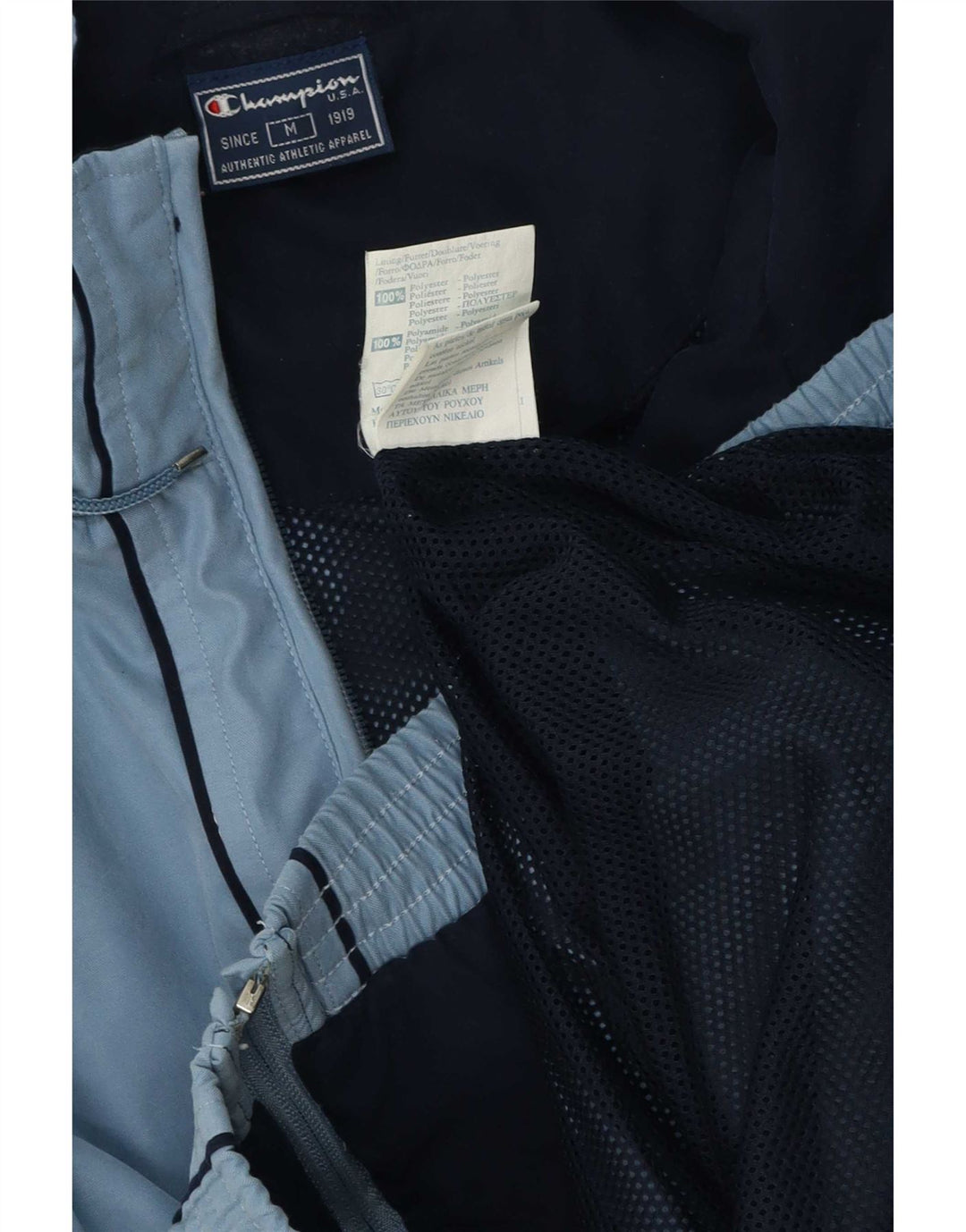 Ανδρική αθλητική φόρμα Champion Top Jacket Medium Blue Colorblock Polyester