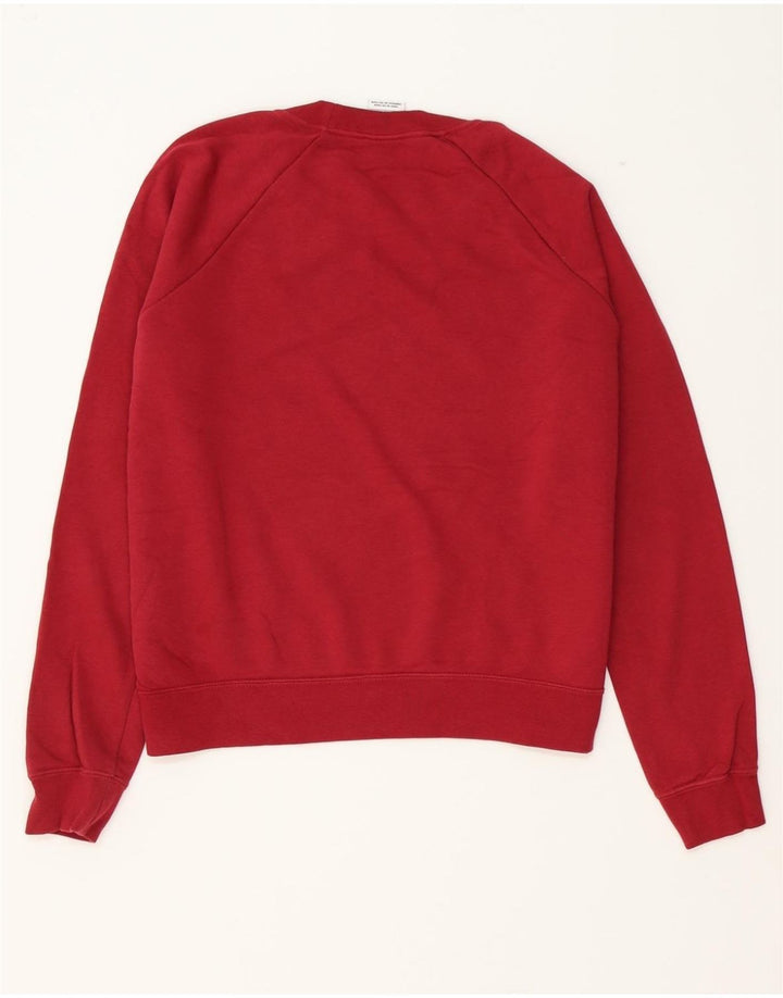 NIKE Womens Sweatshirt Jumper UK 14 Medium Red Cotton Vintage Nike and Second-Hand Nike from Messina Hembry 