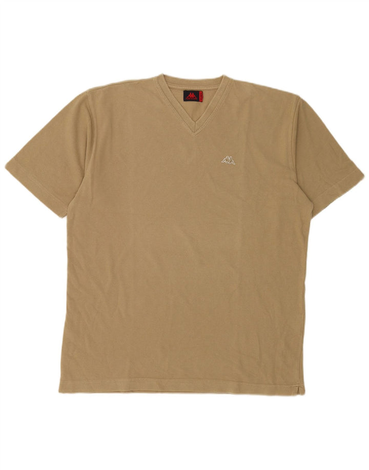 T-shirt uomo Kappa Top XL in cotone beige