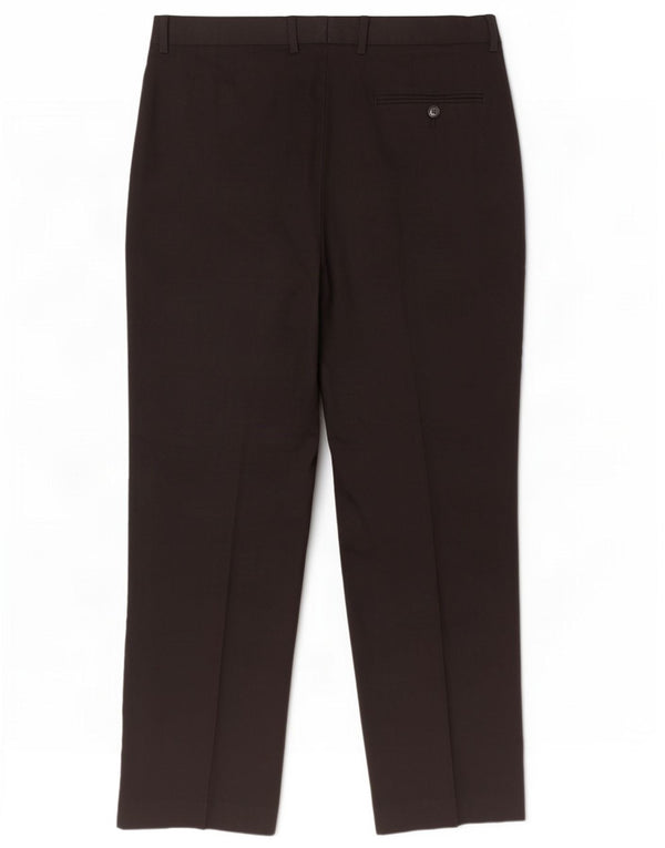 Marks & Spencer Herre Regular Casual Bukser W36 L31 Sort Polyester