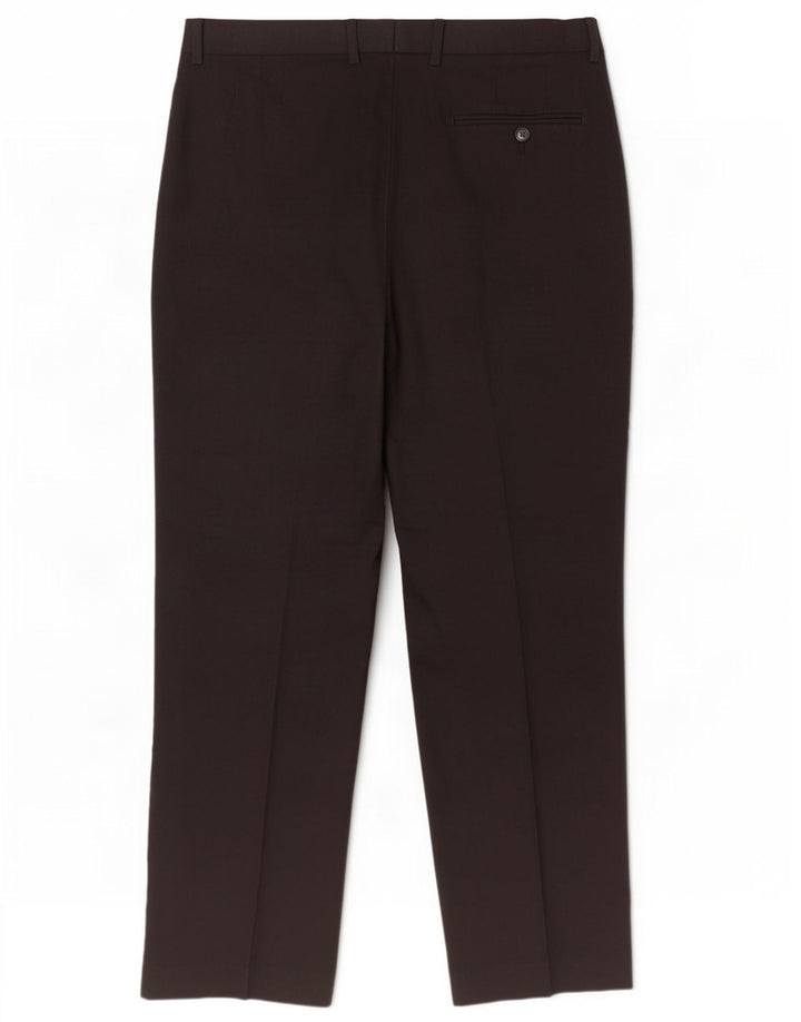 Marks & Spencer Herre Regular Casual Bukser W36 L31 Sort Polyester