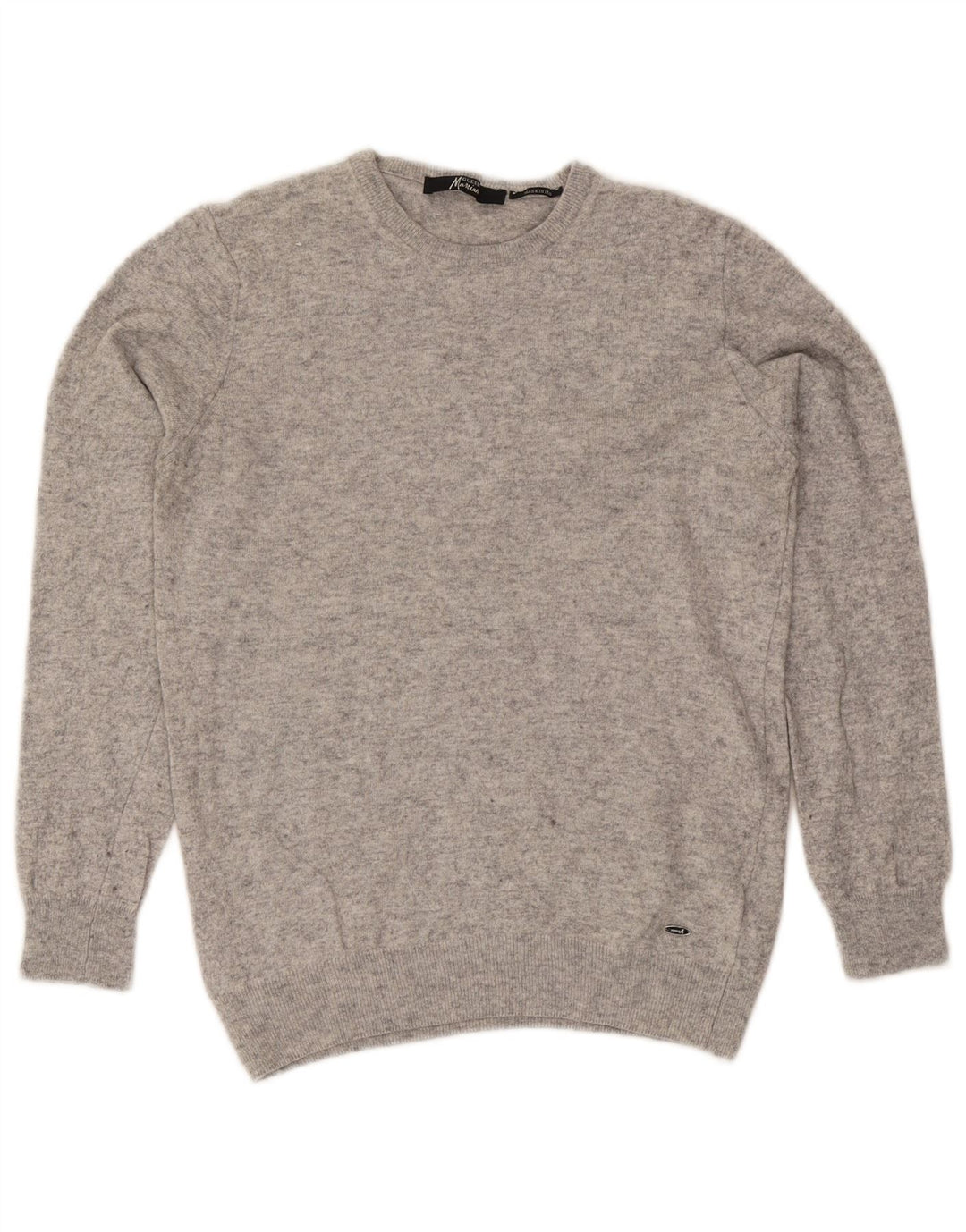 Maglione maglione girocollo da uomo Guess in viscosa screziata grigio medio