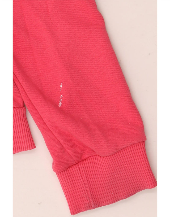 Fila Womens Graphic Sweatshirt Jumper UK 14 Medium Pink Colourblock